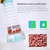 voordelige Kraansproeistukken-2 stks keuken waterfilter kraan hoofd vervanging, 360 verstelbare flexibele tap extender waterbesparende sproeier beluchter nozzle attachment diffuser badkamer accessoires