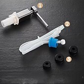 お買い得  水栓金具周辺部品-ソープディスペンサー ステンレススチール、カウンター下延長チューブキット付き、キッチンカウンタートップ内蔵シンクソープディスペンサー、17オンスボトル付き、ほとんどの石鹸容器22/26/28mmに適合します。