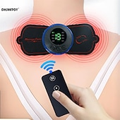 cheap Body Massager-LCD Display EMS Neck Stretcher Electric Massager 8 Mode Cervical Massage Patch Pulse Muscle Stimulator Portable Relief Pain