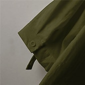 economico Casual da lavoro-Per uomo Camicia Camicia di lino Camicia in cotone e lino Camicia bianca di cotone Camicia con colletto cinese Camicia con colletto alla coreana Semplice Vacanza Casuale Nero Bianco Verde Mezze