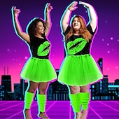 halpa Asusteet-Karnevaali 2026 Karnevaali puku Cosplay-Asut Asut Disko Retro / vintage Disko 1980 luku Aikuisten Naisten Karnevaali Naamiaiset Juhlat Pride-paraati Pride-kuukausi Pukeudu