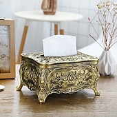 cheap Storage &amp; Organization-Tissue Box Holder, Vintage Toilet Paper Holder, Elegant Acrylic Facial Tissue Napkin Dispenser Holder For Bedroom, Coffee Table, Bathroom, Home, Restaurant, Wedding