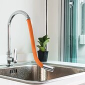 お買い得  シャワー用水栓金具-蛇口延長チューブ 45 センチメートル、ユニバーサルフレキシブルホース成形可能な水道管多目的コネクタ蛇口キッチンシンク浴室庭