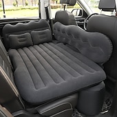 baratos Capas para bancos de automóveis-Colchão de ar inflável para carro dividido colchão de viagem para carro suv tronco portátil confortável colchão automático inflável