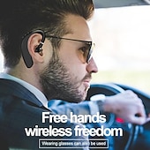 זול אוזניות אלחוטיות אמיתיות TWS-אוזניות Bluetooth5.0 אלחוטיות, אוזניות עסקיות בהמתנה ארוכה עם מיקרופון, אוזניות Bluetooth ספורט עמיד למים, אוזניות ביטול רעשים עם אוזניות ל-ios android windows smartphone