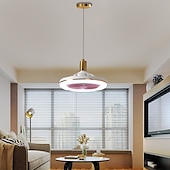 voordelige Plafondventilatorverlichting-plafondventilator met lichtafstandsbediening 30w 10 inch hangende lighe ingesloten plafondventilator dimbaar 3 lichte kleur, 3 snelheden led laag profiel inbouw plafondventilator voor keuken 85-265v