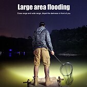 economico torce tattiche-faro a led faro ricaricabile usb faro portatile impermeabile torcia a batteria integrata torcia da lavoro portatile pesca campeggio avventura caccia luce testa