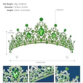 preiswerte Zubehör und mehr-funkelnde Kristall-Diademe &amp; Kronen für Frauen &amp; Mädchen Rokoko viktorianische Hochzeitsaccessoires