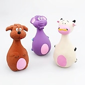 baratos Brinquedos para Cães-Brinquedos para roer Brinquedo interativo Squeak Toy com Durável Liberando Pressão Pet Training Brinquedo para corda de dentição Brinquedo de dentição para Cachorros Gatos Interior Exterior