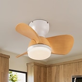 preiswerte Deckenventilator-Leuchten-Deckenventilator mit Lichtern, 22 Zoll, dimmbare LED, 3 Farben, 6 Geschwindigkeiten, Timing, umkehrbare Flügel mit Fernbedienung, Ventilator-Kronleuchter für den Haushalt, flacher, bündig montierter Deckenventilator für den Innenbereich, 220–240 V