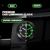 voordelige Autohangers &amp; Ornamenten-Mini Digitale Auto Klok Lichtgevende Plak-uithandige Dashboard Klok Quartz Mechanica Auto Interieur Accessoire