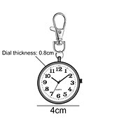 cheap Pocket Watches-2023 Pocket Watches Nurse Pocket Watch Keychain Fob Clock with Battery Doctor Medical Vintage Watch
