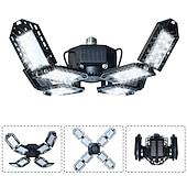 levne LED žárovky bodové-led garážová světla žárovka 6/8/10 panelů 200w 20000lm 6500k led osvětlení obchodu s deformovatelnými panely světlo v suterénu garáže stropní světla