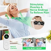Χαμηλού Κόστους Μασέρ Σώματος-ems intelligent mini αυχενικό μασάζ φορητό τηλεχειριστήριο ηλεκτρικό μασάζ λαιμού όργανο φυσιοθεραπείας ώμου και λαιμού παλμικό