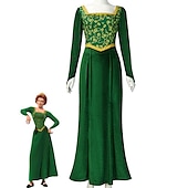billiga Kvinnors kostymer-Shrek Prinsessa Klänningar Cosplay-kostym party Film-cosplay for Dam Vuxna Maskerad Möhippa