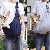 abordables Básicos de viaje para perros-Mochila plegable para perros, bolsa transpirable para mascotas, bolsa para mascotas, bandolera