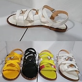 voordelige Platte Sandalen-Dames sandalen met bandjes in meerdere kleuren – casual open sandalen met studs, perfect voor de zomer en voor dagelijks gebruik