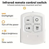 halpa Puck valot-3/6 kpl led kaapin alla oleva valo himmennettävä cob yövalo kaukosäätimellä kaappivalot vaatekaappi kaappi kaappi keittiöön