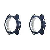 cheap Smartwatch Case-2 Pack Watch Case Compatible with Garmin Fenix 7S / Fenix 7 / Fenix 7X Scratch Resistant Ultra-thin Shockproof Soft TPU Watch Cover