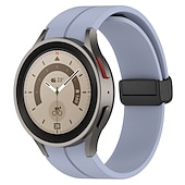 cheap Samsung Watch Bands-Watch Band for Samsung Galaxy Watch 7/6/5/4  40/44mm, Watch 5 Pro 45mm, Watch 6 Classic 43/47mm, Watch 4 Classic 42/46mm Silicone Replacement  Strap Magnetic Clasp Butterfly Buckle Women Men Sport
