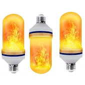 זול נורות כדוריות לד-led e27 להבה נורת אש מנורת תירס נורת תירס מהבהבת אור led דינמי אפקט להבה 85-265v לתאורת בית