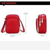 economico Borse a Tracolla-borsa a tracolla multitasche rossa da donna – borsa a tracolla leggera e versatile per l&#039;uso quotidiano e i viaggi