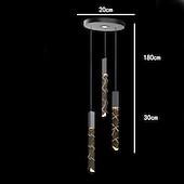economico Luci Isola cucina-2-Light 3-Light 6-Light 3 cm Oscurabile Design unico Luci Pendenti Alluminio Galvanizzato Moderno Stile nordico 110-120V 220-240V