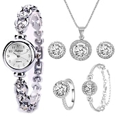 economico Orologi al quarzo-orologio da polso elegante da donna cinturino da donna strass orologio analogico al quarzo orologio da donna con quadrante piccolo in cristallo reloj