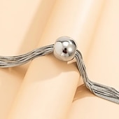 abordables Colliers-Collier Chrome Femme Punk simple Classique Mignon Mariage Rond Colliers Tendance Pour Mariage Soirée