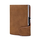 cheap Card Holders &amp; Cases-RFID Pop Up Credit Card Holder Wallet Men Business Card Case Slim Minimalist Trifold Credit Card Wallet for Women Card Holder Up