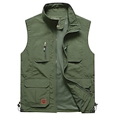 economico Gilet da Pesca per Uomo-Per uomo Gilet da pesca Gilet tattico militare Gilet / gilet da escursionismo Senza maniche Gilet / Gilet Giacca Superiore Esterno Traspirante Asciugatura rapida Leggero Multi Pocket Estate Elastene