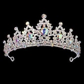 preiswerte Zubehör und mehr-funkelnde Kristall-Diademe &amp; Kronen für Frauen &amp; Mädchen Rokoko viktorianische Hochzeitsaccessoires