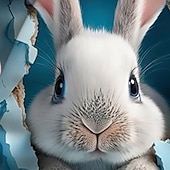 olcso Lányok 3D Állatai-Húsvét Lány 3D Grafika Rajzfilm Nyúl Póló Rövid ujjú 3D nyomtatás Nyár Tavasz Aktív Divat aranyos stílus Gyerekek 3-12 év Szabadtéri Hétköznapi Napi Normál