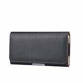 cheap Universal Phone Bags-Leather Phone Belt Case 7.2/6.5/6.2/5.2&#039;&#039; Waist Bag Magnetic Vertical Phone Case for iPhone 14 Pro Max 13 12 11 Pouch Cover Belt Clip