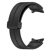 cheap Samsung Watch Bands-Watch Band for Samsung Galaxy Watch 7/6/5/4  40/44mm, Watch 5 Pro 45mm, Watch 6 Classic 43/47mm, Watch 4 Classic 42/46mm Silicone Replacement  Strap Magnetic Clasp Butterfly Buckle Women Men Sport