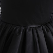 levne Párty šaty-Batole Dívčí Šaty na párty Pevná barva Bez rukávů Krátký rukáv Výkon Síťka Roztomilý Princeznovské Polyester Midi Šaty na párty Léto Jaro 3-7 let Černá Bílá Světlá růžová