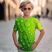 Jungen 3D Grafik T-Shirt Kurzarm 3D-Druck Frühling & Sommer Aktiv Kinder 4-12 Jahre Outdoor Täglich Normale Passform preiswerte Jungen 3D Vision & Geometrie-Jungen 3D Grafik T-Shirt Kurzarm 3D-Druck Frühling & Sommer Aktiv Kinder 4-12 Jahre Outdoor Täglich Normale Passform