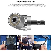 cheap Hand Tools-High Quality 105 Degrees 1/4&amp;amp;quot; Extension Hex Drill Bit Adjustable Hex Bit Angle Driver Screwdriver Socket Holder Adaptor Tools