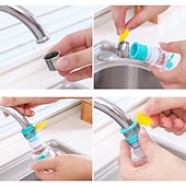 voordelige Kraansproeistukken-2 stks keuken waterfilter kraan hoofd vervanging, 360 verstelbare flexibele tap extender waterbesparende sproeier beluchter nozzle attachment diffuser badkamer accessoires