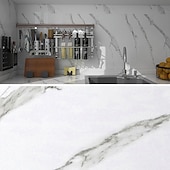 voordelige Behang-cool wallpapers marmeren behang muurschildering waterdicht oliebestendig vochtbestendig meubels renovatie zelfklevend gemakkelijk verwijderbare wandbekleding keuken aanrecht kast plank voering