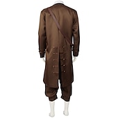 olcso Férfi jelmezek-Pirates of the Caribbean Karib-tenger kalózai Szerepjáték Jelmezek Felszerelések Jelmez Szerepjáték Cosplay jelmez Filmsztár jelmez for Férfi Felnőttek Álarcos mulatság