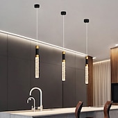 preiswerte Pendelleuchte-LED-Pendelleuchte, dimmbar, 34 cm, Kristall, moderne Kücheninsel-Leuchte, verstellbare Pendelleuchte für Kücheninsel, schwarz-goldener LED-Kronleuchter für Esszimmer, Schlafzimmer, Mini-Pendelstrahler