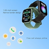 cheap Smartwatch-696 ZL54C Smart Watch 1.83 inch Smartwatch Fitness Running Watch Bluetooth Pedometer Call Reminder Sleep Tracker Compatible with Android iOS Women Men Hands-Free Calls Message Reminder Custom Watch