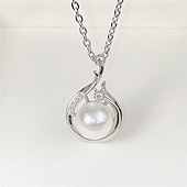 abordables Colliers-Collier Perle Imitation Perle Zircon Femme Mode simple Classique Adorable Mariage Forme Géométrique Colliers Tendance Pour Soirée Cadeau