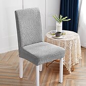 baratos Capa para Cadeira de Jantar-Capa de cadeira de jantar repelente de água capa elástica para assento de cadeira elastano com protetor elástico inferior para sala de jantar cerimônia de casamento durável lavável