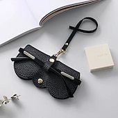 cheap Jewelry &amp; Cosmetic Storage-Leather Glasses Case Sunglasses Pouch, Portable Eyeglass Carrying Case, Cute men &amp; women, Multicolour