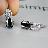 levne Náušnice-Dámské Zirkon Náušnice Klasika Drahocenný stylové Jednoduchý Náušnice Šperky Platinové barevné / Platinová olivově zelená / Platinová bílá Pro Svatební Párty 1 pár