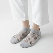 cheap Men&#039;s Socks-Men&#039;s 10 Pairs Ankle Socks No Show Socks Black White Color Plain Casual Daily Basic Thin Summer Spring Fall Cool Breathable