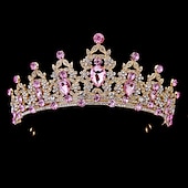 preiswerte Zubehör und mehr-funkelnde Kristall-Diademe &amp; Kronen für Frauen &amp; Mädchen Rokoko viktorianische Hochzeitsaccessoires