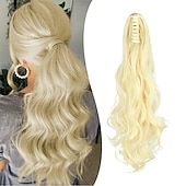 economico Code-Gancio Code Classico / sintetico / Facile da indossare Capelli sintetici Pezzo di capelli Estensione capelli Ondulato / Onda naturale 22 pollici Festa / Serata / Da tutti i giorni / Da mare